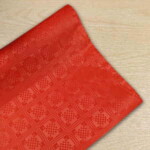 Red Damask Paper Banquet Roll - 1.2m x 25m