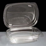 125cc Anson Fresco Clear Hinged Salad Containers