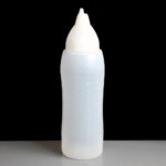 Araven 00556 750ml Non Drip Squeeze Sauce Bottle Translucent Nozzle