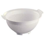 Araven White Plastic Colander 280 x 123mm