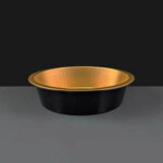 i2r 700ml Black / Gold Round Aluminium Bowl 174 x 43mm