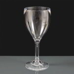 255ml Polycarbonate Wine Glasses CE Lined at 125 & 175ml