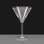 Polycarbonate Plastic Martini Glass