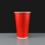 16oz Cold Drink Paper Cup - Red