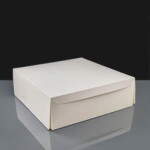 Folding Cake Boxes - Plain 12x12x4