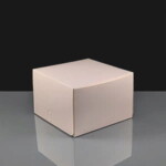Folding Cake Boxes - Plain 6 x 6 x 4