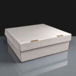 Shallow Heavy Duty Folding Cake Box 12x12x3