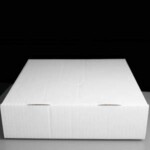 Shallow Heavy Duty Folding Cake Box 10.5 x 10.5 x 3
