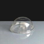 Domed Lid NO HOLE for Compostable PLA Cold Cups