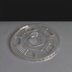 Flat Straw Slot Lid for Compostable PLA Cold Cups