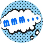 Custom Round Gloss Label - Comic Style 4 (Roll of 25)