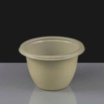 Faerch CPET 095-1L Evolve 200ml Dual Ovenable Round Pudding Bowl