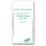 Custom Sandwich Wedge Label - FM4U White Background (Roll of 25)