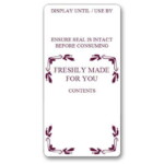 Custom Sandwich Wedge Label - FP Design (Roll of 25)