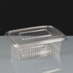 750cc Rectangular Hinged Salad Container