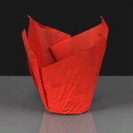 Red Tulip Muffin Cases 175mm - Pack of 150