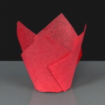 Red Tulip Muffin Cases 160mm