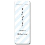 Custom Label - EAT Hand Made Blue - 100x35mm (Roll of 25)