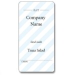 Custom Label - EAT Hand Made Blue - 101x51mm (Roll of 25)