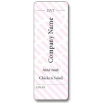 Custom Label - EAT Hand Made Pink - 100x35mm (Roll of 25)