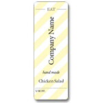 Custom Label - EAT Hand Made Yellow - 100x35mm (Roll of 25)
