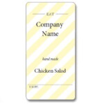 Custom Label - EAT Hand Made Yellow - 101x51mm (Roll of 25)