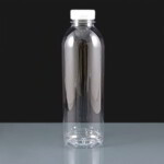 500ml Round Plastic rPET Juice Bottle with Tamper Evident Cap