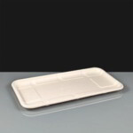 No. 10S Shallow Compostable Bagasse Meat Tray