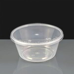 T12 - Clear Round Plastic Container and Lid