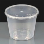 T30 - Clear Round Plastic Container and Lid