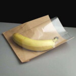 210 x 210mm Brown Film Fronted Paper Bag