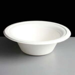 12oz White Deep Bagasse Bowl