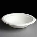 14oz White Bagasse Biodegradable Bowl