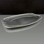 43cm Oval Plain Foil Platter