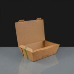 Small Vegware Microflute Hinged Hot Box - 26oz 