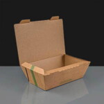 Large Vegware Microflute Hinged Hot Box 1200ml / 36oz 