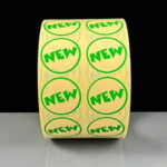 Cream & Green NEW Labels Pack of 2000