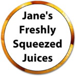 Custom Round Gloss Label - Orange Border (Roll of 25)