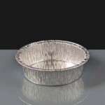 44170J - 110mm Round Foil Pie Tray - Rolled Edge