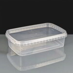 800ml Rectangular Tamperproof Container and Lids