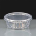 250ml Deli Pot Clear and Lid