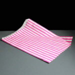 Pink and White Striped Counter Bags 250 x 350mm - Box of 500