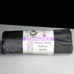 98L Stronghold Heavy Duty Black Bin Bags