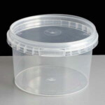 280ml Clear Round 97mm Diameter Tamperproof Container
