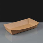 Kraft Bio Rectangular Food Tray - 245 x 155 x 45mm