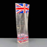 100mm x 220mm Union Jack Block Bottom Bags - Card Base (100)