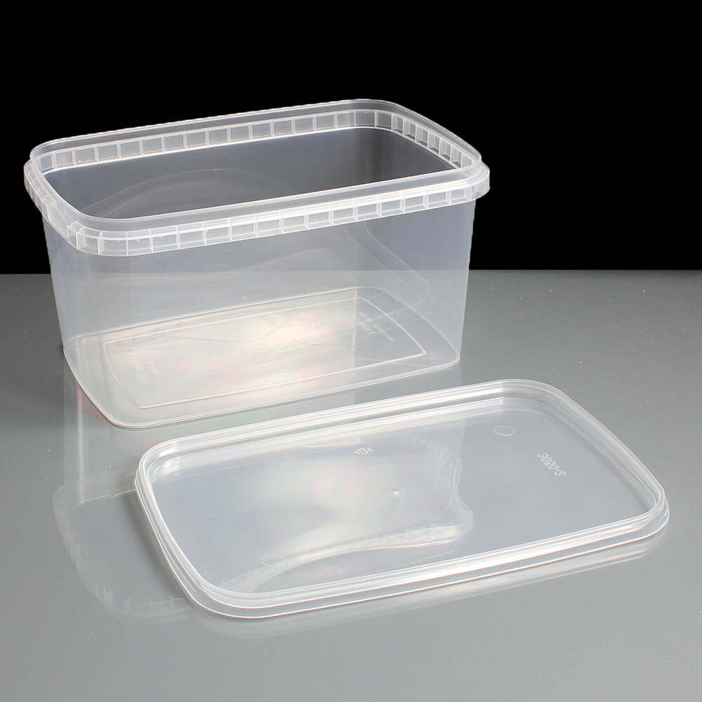 1600ml Rectangular Tamper Evident Container and Lids