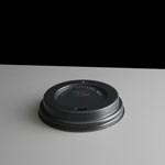 Black Domed Sip-thru Lid To Fit 12oz and 16oz Paper Coffee Cups