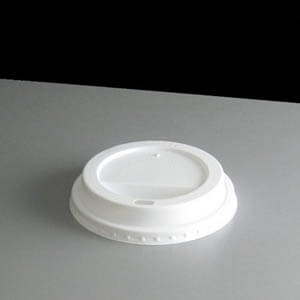 White Domed Sip-thru Lid To Fit 8oz Paper Coffee Cups