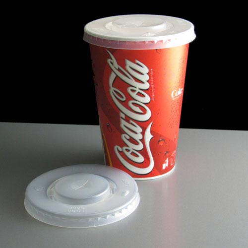 Straw-slot Lid To Fit 16oz & 22oz Paper Cups